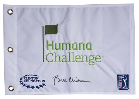 Bill Clinton Signed PGA Tour Humana Challenge Flag (Beckett)